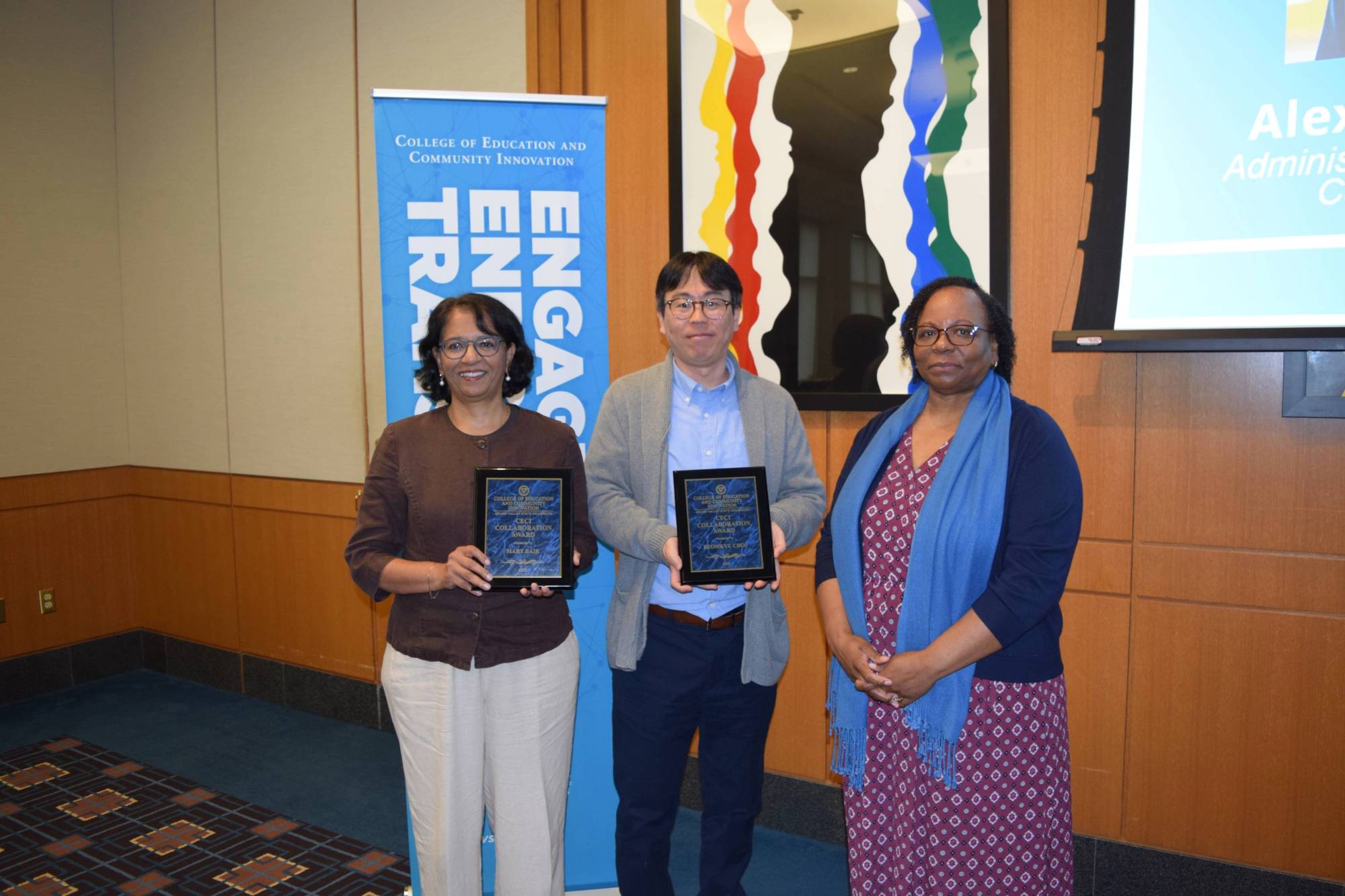 Mary Bair and B.K. Choi, CECI Collaboration Award Winners